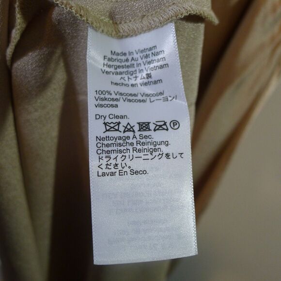 J. Crew Metallic High Neck Slip Dress In Luster Crepe Spring 2024 - Gold 18 - Picture 11 of 12